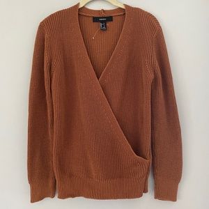 Faux Wrap Sweater